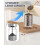 Conjunto de moedor elétrico de sal e pimenta recarregável 176ml 5