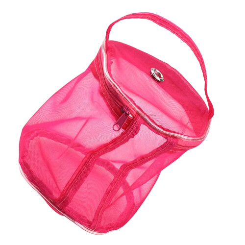 Rose Red Nylon Yarn Storage Bag 14 x 3 cm 2