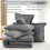 Queen 7-Piece Comforter Set in Dark Grey 2