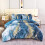 Blue comforter set capri blue gold marble full 6 pc 2