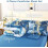Blue comforter set capri blue gold marble full 6 pc 3