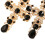 Boho rhinestone cross dangle earrings for women 5