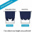 Blackout Tie-Up Curtain Panel 42"W x 63"L Navy 5