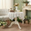 Lace Coffee Tablecloth 60x60cm White Polyester 4