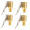 Tire Valve Thread Brass 4Pcs 1.1In 4