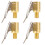 Tire Valve Thread Brass 4Pcs 1.1In 6