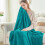 Fleece Blanket Twin Size 60x80 in Blue 3