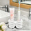 Bow-shaped toothbrush holder resin countertop organizer 4