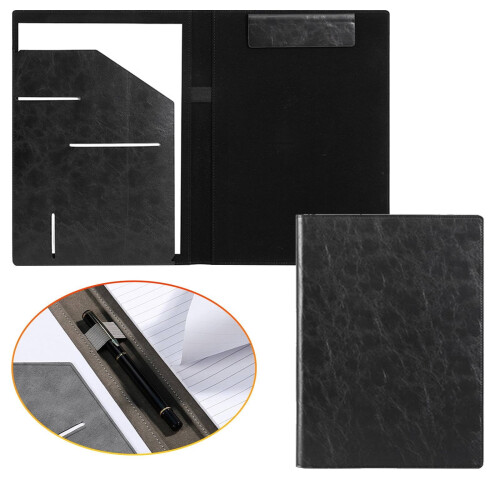Επαγγελματικός ντοσιέ Padfolio από τεχνητό δέρμα για σημειώσεις A4/γραμμάτων, 1