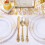 Gold Plastic Cutlery Set Heavy Duty 150 pcs 3