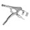 ETEREAUTY Adjustable Clamp Welding Locking U-shaped Welding Clamp Silver 1 Set 7