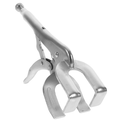 ETEREAUTY Adjustable Clamp Welding Locking U-shaped Welding Clamp Silver 1 Set 1