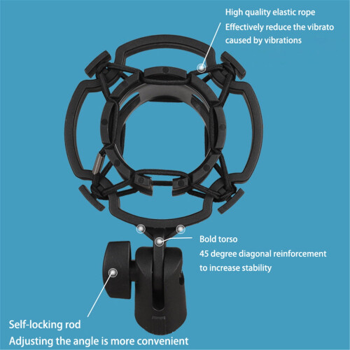 Microfoon shock mount met metalen statief voor 2