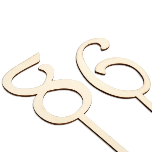 Wooden Table Numbers 1-10 for Wedding Decoration 1
