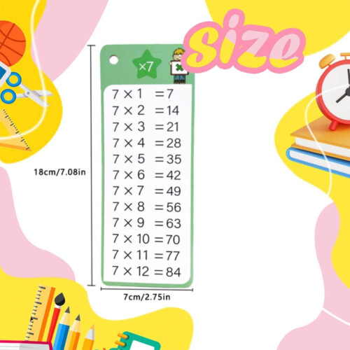 17PCS Multiplication Flash Cards for 3rd Grade, Times Table Practice, Compatible with Classroom & Home Use 2