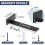 8-Pack Black Floating Shelf Brackets, 20 cm Heavy-Duty 5