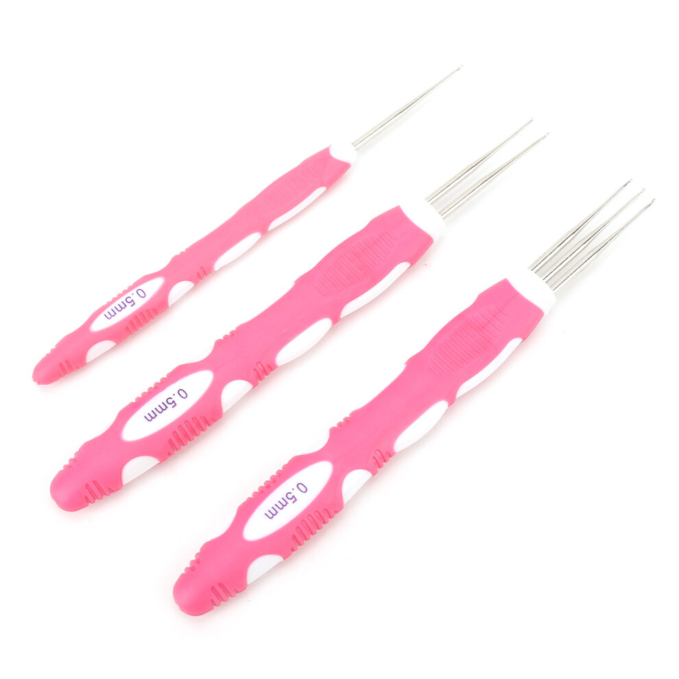 Unisex Durable Dreadlocks Interlocking Tool Set 0.5Mm Crochet Hook For Fast Braiding