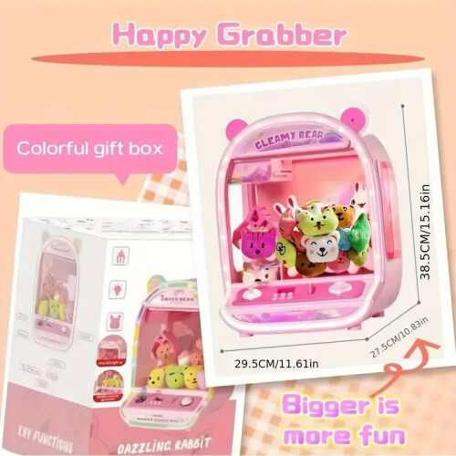 Rabbit Claw Machine Toy for Kids with Lights 2