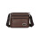 Schoudertas van gestructureerd leer met verstelbare schouderband, 24x19x8 cm 2