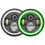 Farol LED Halo de 7 Polegadas com Feixe Alto/Baixo com Luz de SinalizaçãO ÂMbar DRL Verde para   JK TJ CJ (Verde) 1
