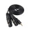 Στερεοφωνικό καλώδιο διπλού θηλυκού XLR Y splitter 3,5 mm 5