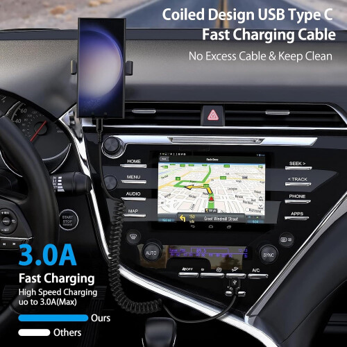 Καλώδιο USB-C Android Auto για αυτοκίνητο, συμβατό με τηλέφωνα Samsung και Pixel – Καλώδιο 1