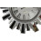 19" Inch Silver and Mirror Starburst Wall Clock 4