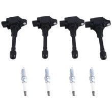 1 Lot UF549 ZüNdspulen + ZüNdkerzen-Kit für Versa JUKE MICRA QASHQAI X-TRAIL TIIDA Re ALTIMA 2.5 LZKAR6AP-11