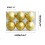 Christmas Ball Office Decor Matte Gold 6pcs 8cm 3