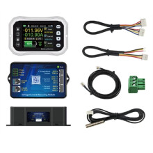 KH140F -Batterimonitor 0-120V 400A SpäNning StröMtestare Kapacitetsindikator RV-Batteri VA Coulomb-MäTare
