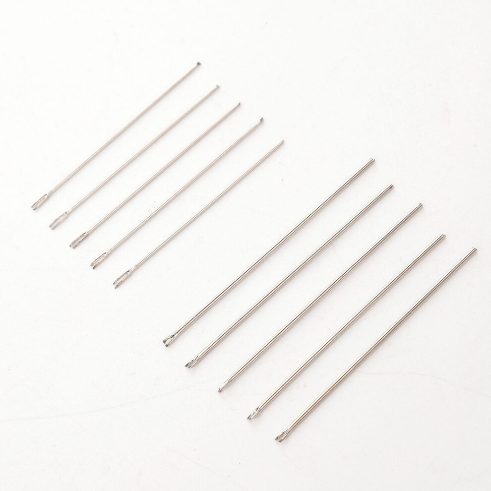 Unisex Doll Rehairing Accessories 10Pcs Stainless Steel Rerooting Needles 0.6Mm/0.8Mm