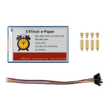 3.97 Inch E-Ink Display Module 800x480 Red Yellow Black White E-Paper Screen for Raspberry Pi  Jetson STM32 ESP32