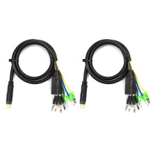 2Pcs 60cm E-Bike 9Pin Motor Convert Extension Cable Cord Waterproof Connector for Bafang Front Rear Wheel Hub Motors