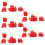 20X Motorcycle Horn  Button Turn Signal  Button Start Button for  DIO ZX AF27 AF28 AF34 AF35 Red 1