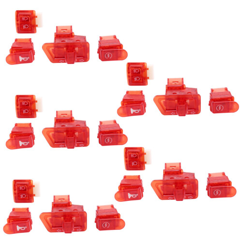 20X Motorcycle Horn  Button Turn Signal  Button Start Button for  DIO ZX AF27 AF28 AF34 AF35 Red