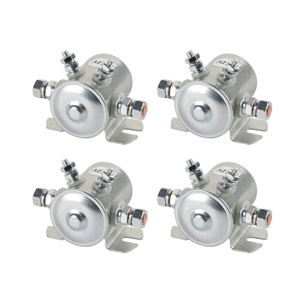 4X Max 300A Continuous Duty Solenoid Relay 12V Solenoid For Carts,Winch ,Marine In Rush Silver 6033075505648
