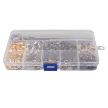 Copper Material Grommet Kit Easy To Use With Eyelet Pliers Storage Box Included Lightweight Design Metal Grommets For Leather Crafts And Shoes