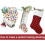 Plaid Christmas Stocking Red White 46cm 2
