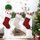 Plaid Christmas Stocking Red White 46cm 3