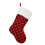 Plaid Christmas Stocking Red White 46cm 4