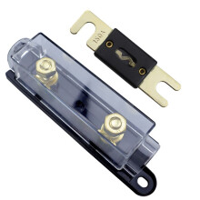 Car Auto Fuse Holder Bolt- Fuse Automotive Audio Fuse Holders Fusible Link with Fuse 150A Fuse Holder Fuse Box