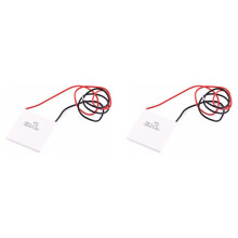 2X Module Peltier Thermoélectrique, Générateur D'énergie Thermoélectrique à Haute Température Peltier TEG 150Celsius, Blanc 40X40mm