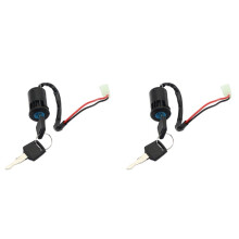 2 Set ATV Ignition Key Universal 4 Wires Ignition Keys Start Lock Key for ATV Go Kart Scooter Motorcycle