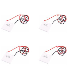 4X Thermoelektrisches Peltier Modul, Hochtemperatur Thermoelektrischer Stromgenerator Peltier TEG 150Celsius, Weiß 40X40mm