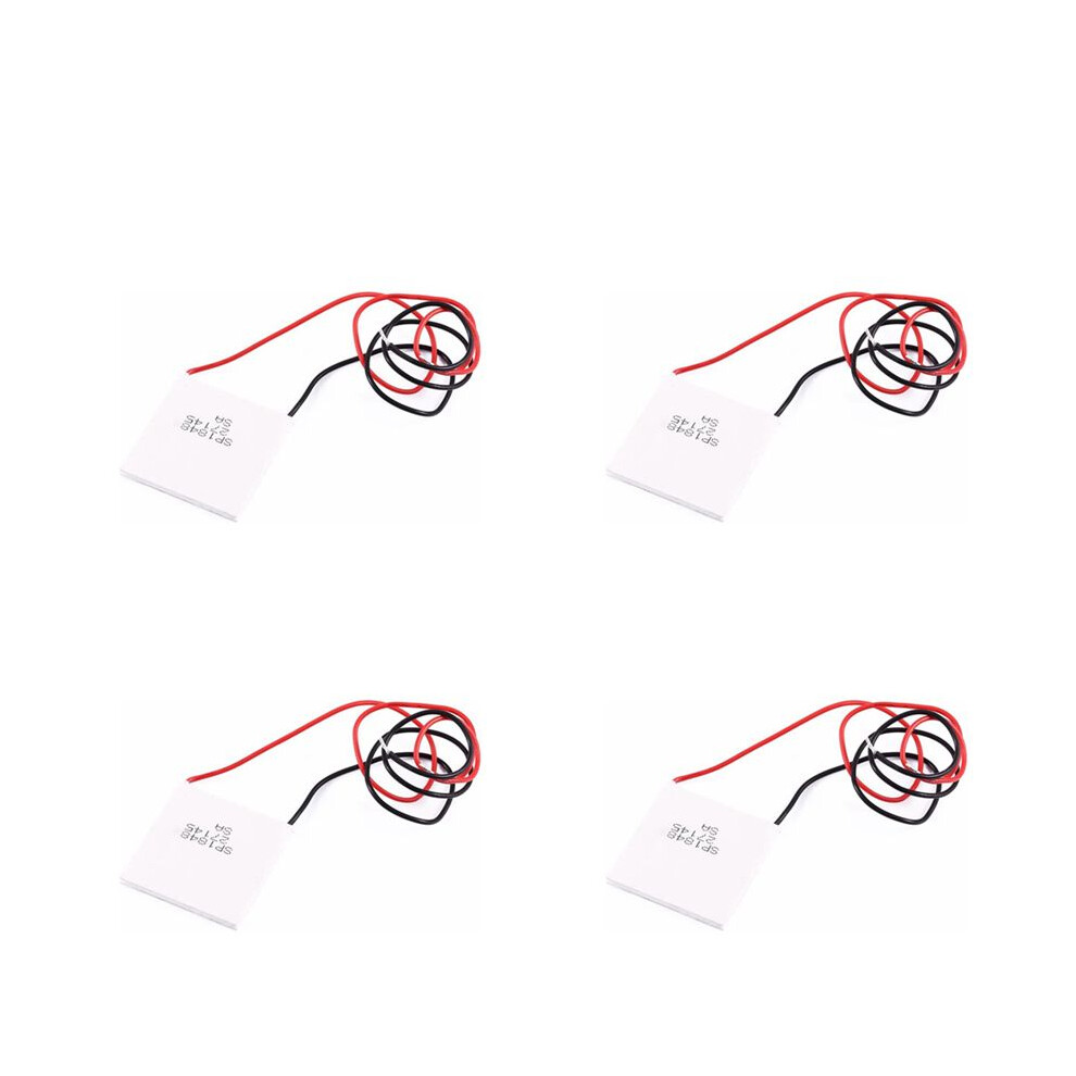 4X Thermoelectric Peltier Module, High Temperature Thermoelectric Power Generator Peltier Teg 150Celsius, 40X40mm White 4713632005959