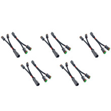 10X Tipo Y Leads Deutsch DT DTP Adaptador de Soquete de 2 Pinos para LED Pod Work Light Conectores de Retrofit Chicote de Fiação
