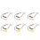 6X 4 Pin Car Reverse Camera Retention Wiring Harness Cable Plug Adapter Connector Fit for 1