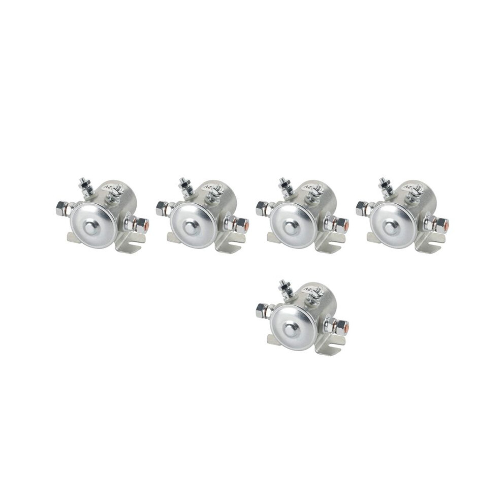 5X Max 300A Continuous Duty Solenoid Relay 12V Solenoid For Carts,Winch ,Marine In Rush Silver 6031002520061