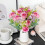 Artificial Rose Stem 34cm – Realistic Plastic Flower, 6 4