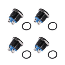 4X Horn Horn Button Push Button for Car 16mm 12V